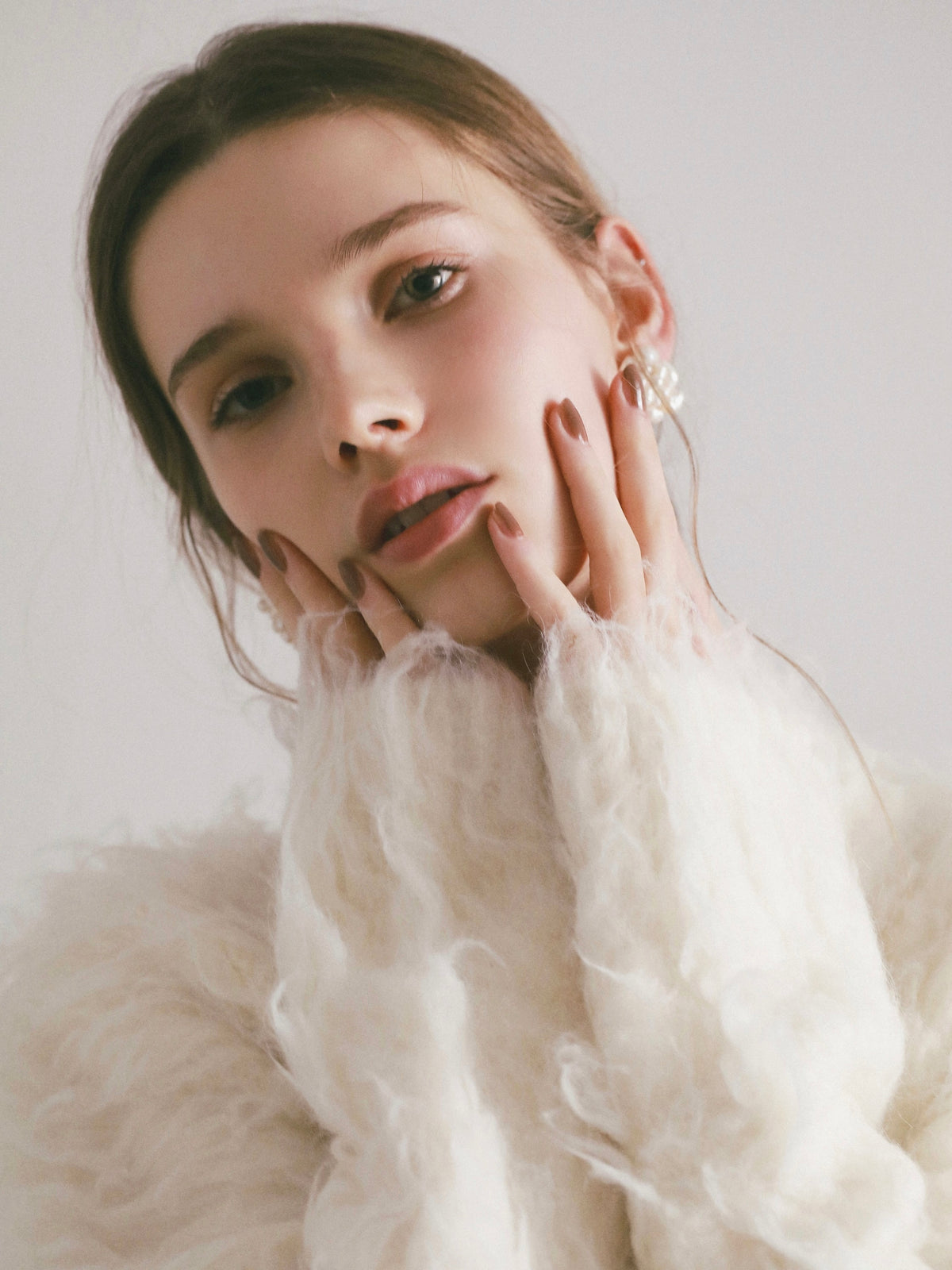 【célon】Poodle Shaggy Knit