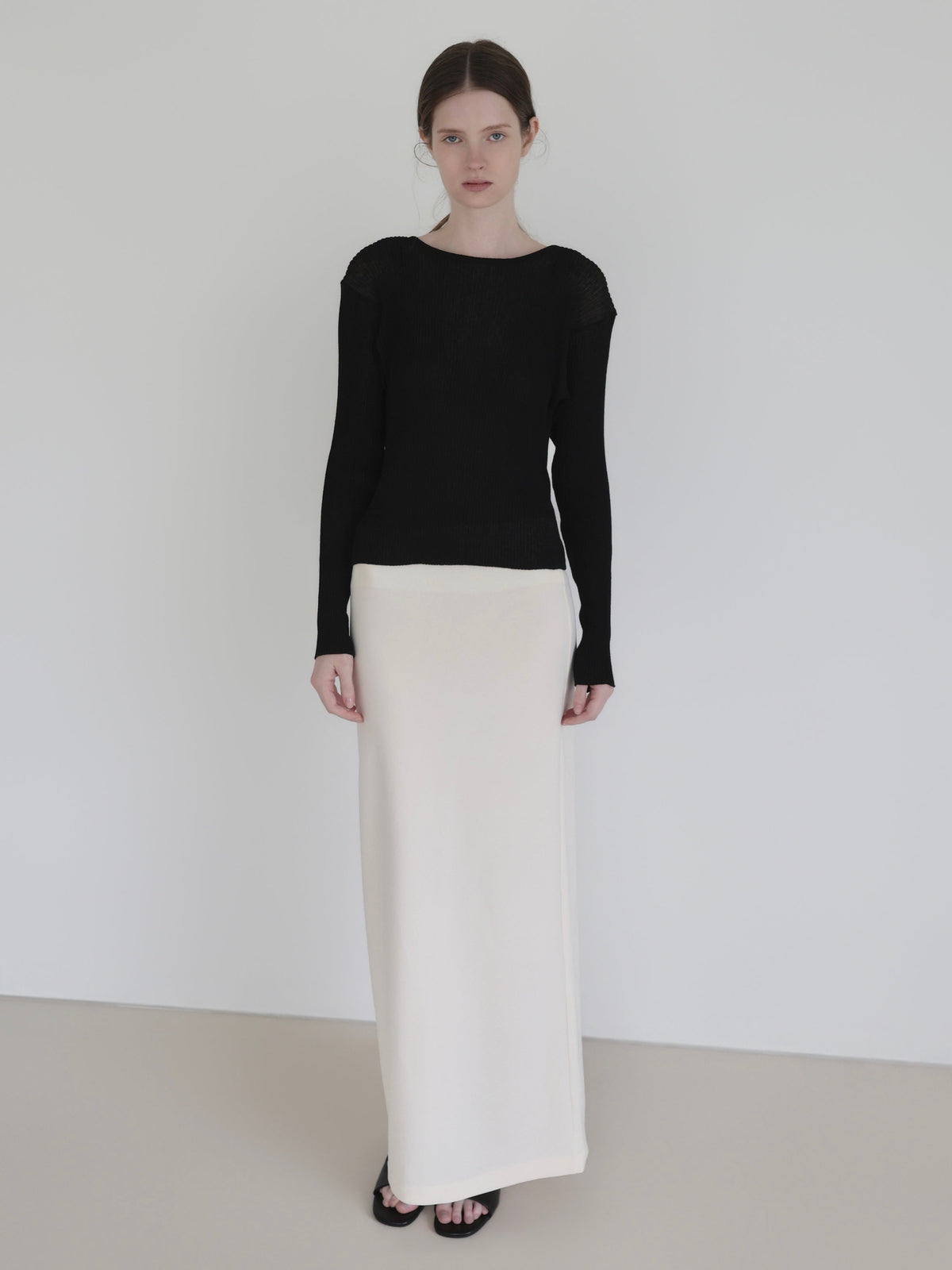 [NOWNS] Inès | Soft banding maxi skirt