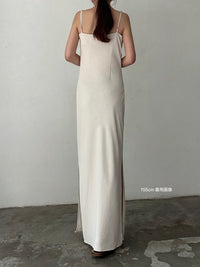 【célon】asymmetry drape cami dress