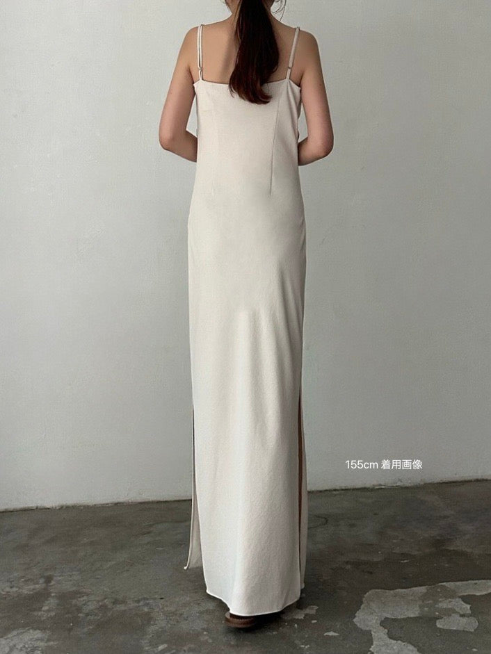 【célon】asymmetry drape cami dress