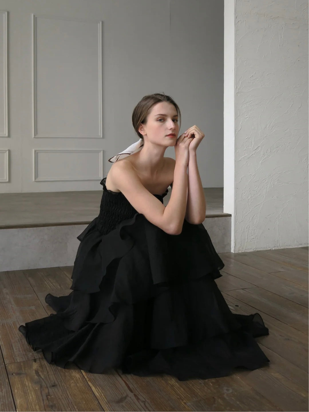 【célon】frilly tiered dress