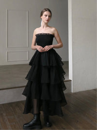 【célon】frilly tiered dress