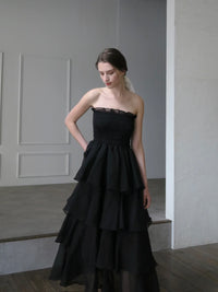 【célon】frilly tiered dress