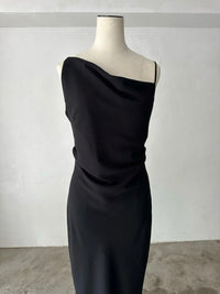 【célon】asymmetry drape cami dress