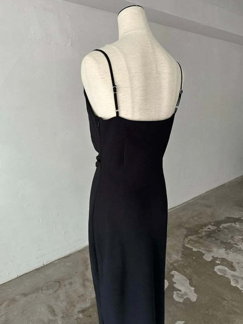 【célon】asymmetry drape cami dress