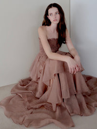 【célon】frilly tiered dress