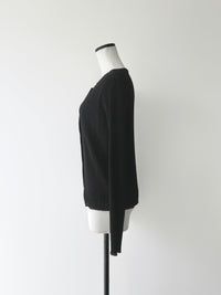 【NOWNS】Seine | Pleats tie cardigan