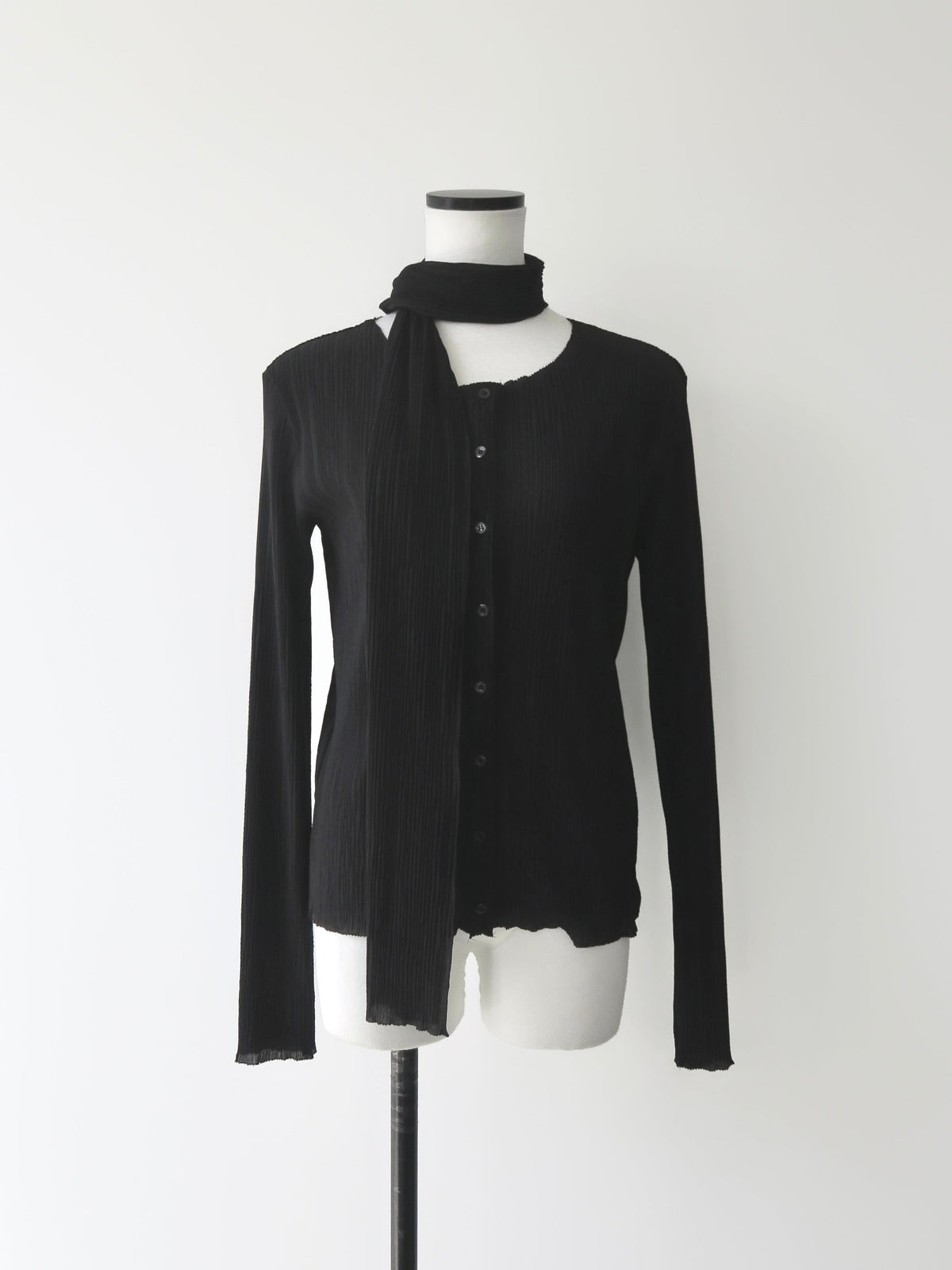【NOWNS】Seine | Pleats tie cardigan