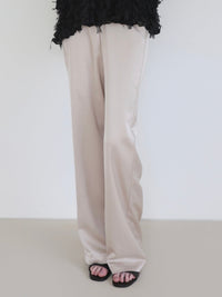 【NOWNS】Alma | Satin sleek pants
