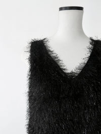 【AMOMMA】FEATHER SHAGGY DRESS