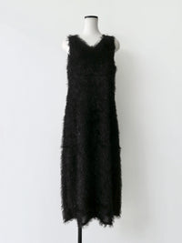 【AMOMMA】FEATHER SHAGGY DRESS