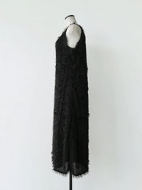 【AMOMMA】FEATHER SHAGGY DRESS