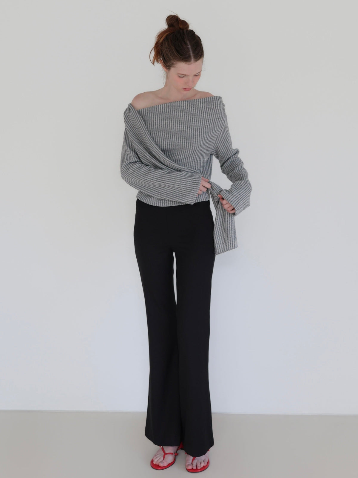【SAMPLE SALE / miies miim】off shoulder drape tops