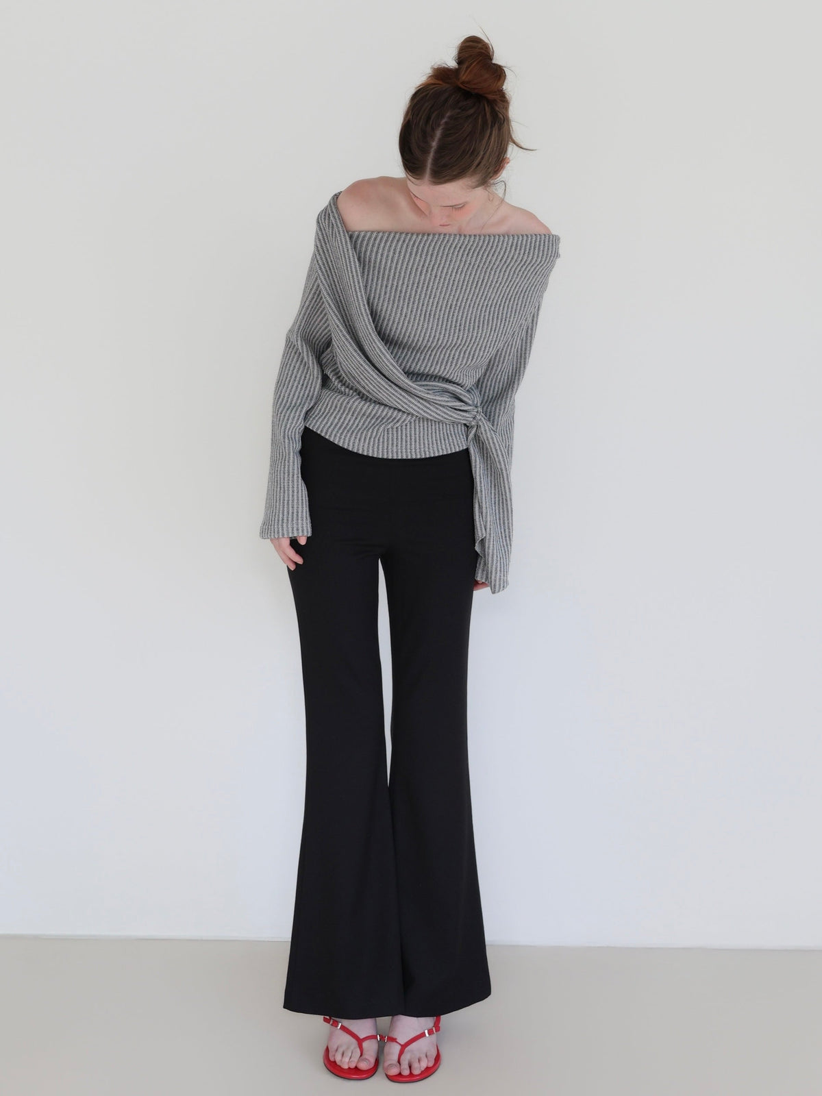 【SAMPLE SALE / miies miim】off shoulder drape tops