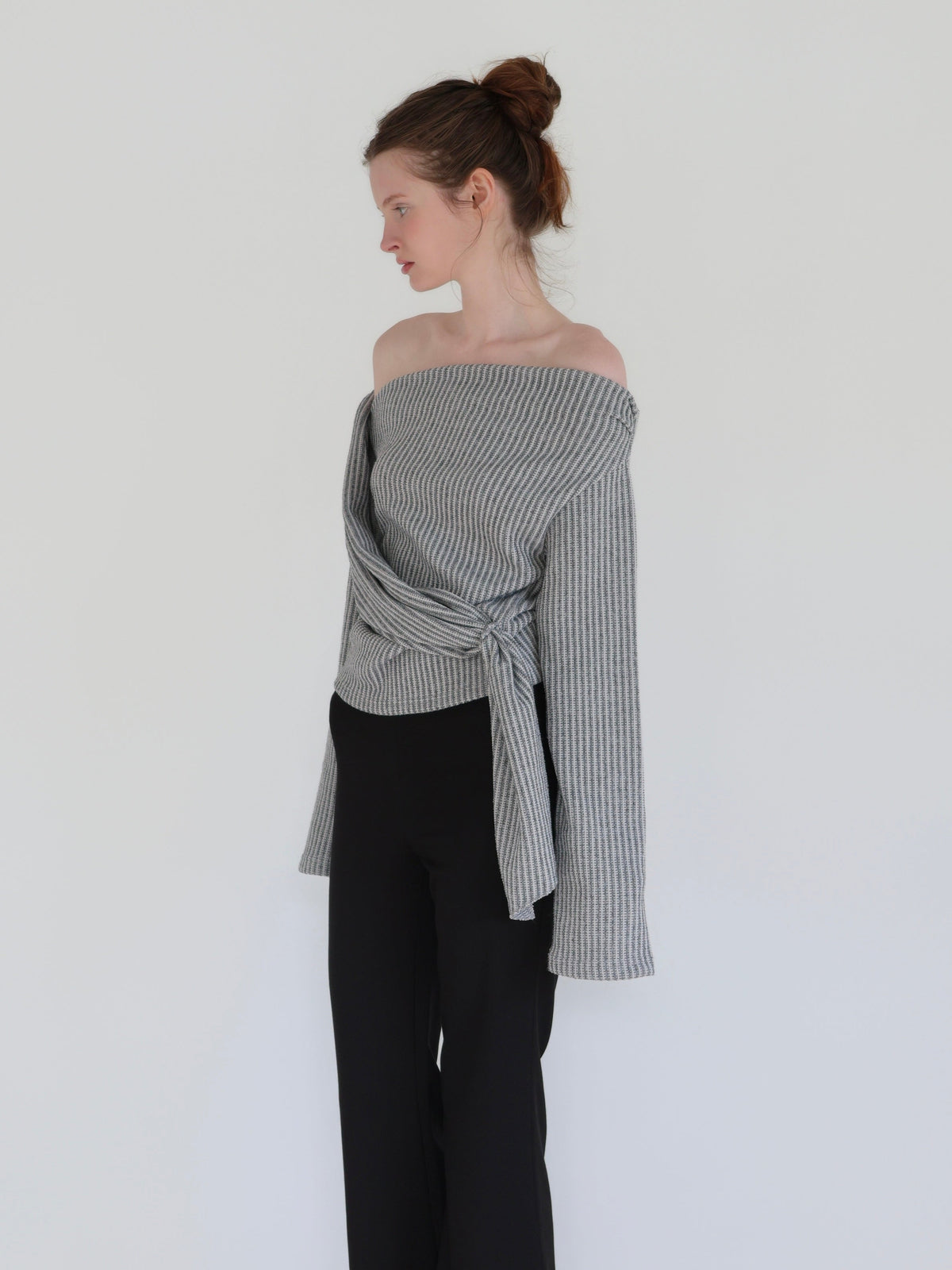 【SAMPLE SALE / miies miim】off shoulder drape tops