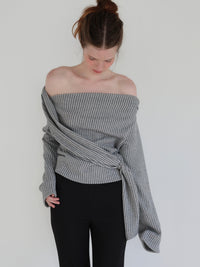 【SAMPLE SALE / miies miim】off shoulder drape tops