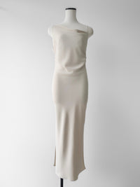 【célon】asymmetry drape cami dress