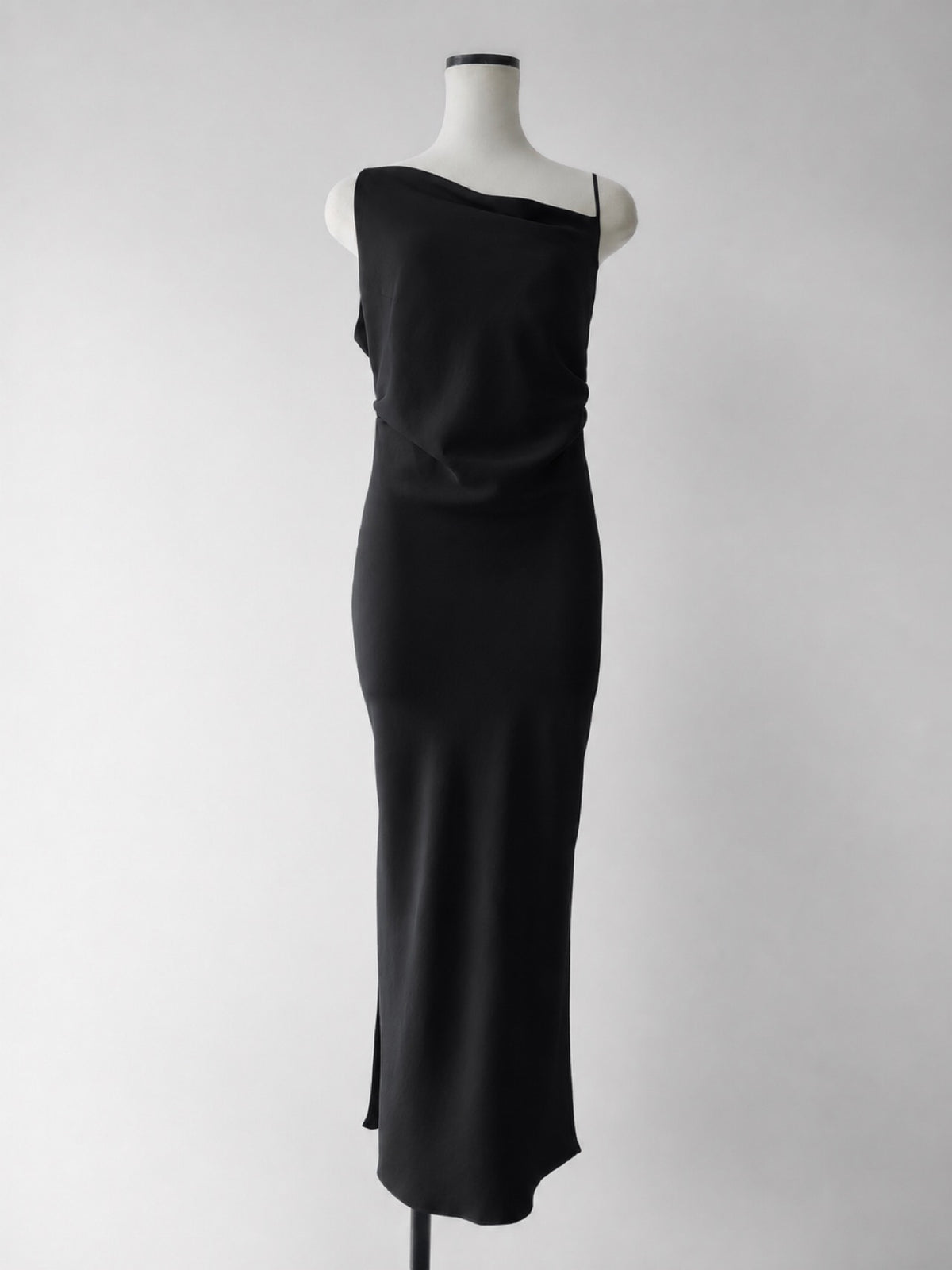 【célon】asymmetry drape cami dress