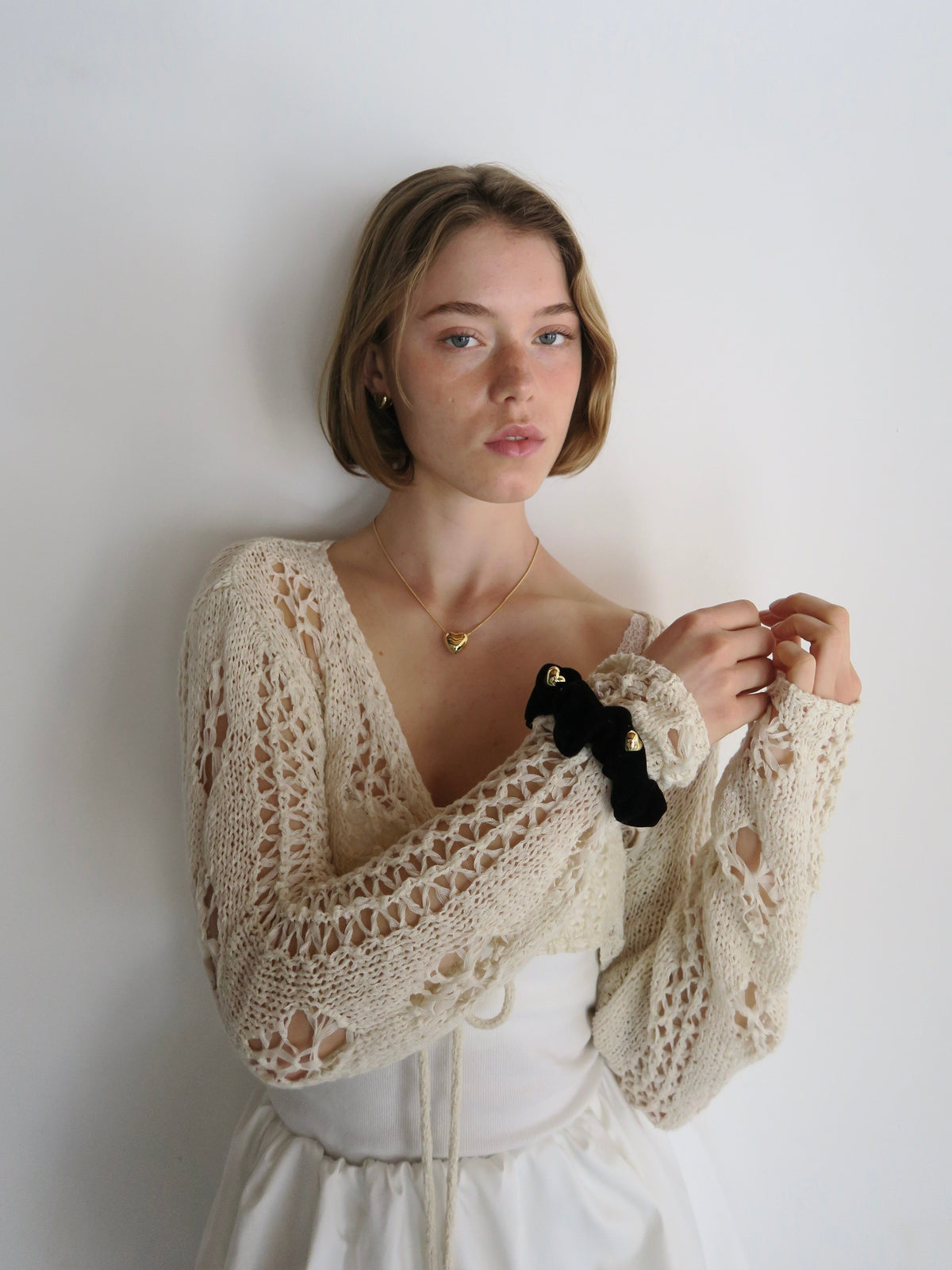openwork knit bolero