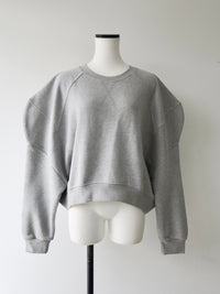 【AMOMMA】PUFF SLEEVE SWEAT - 起毛なし -