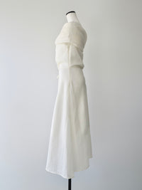 tencel drape off-shoulder dress