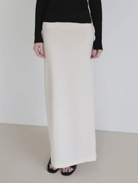 [NOWNS] Inès | Soft banding maxi skirt