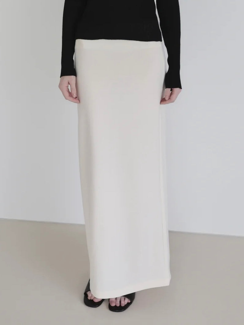 [NOWNS] Inès | Soft banding maxi skirt