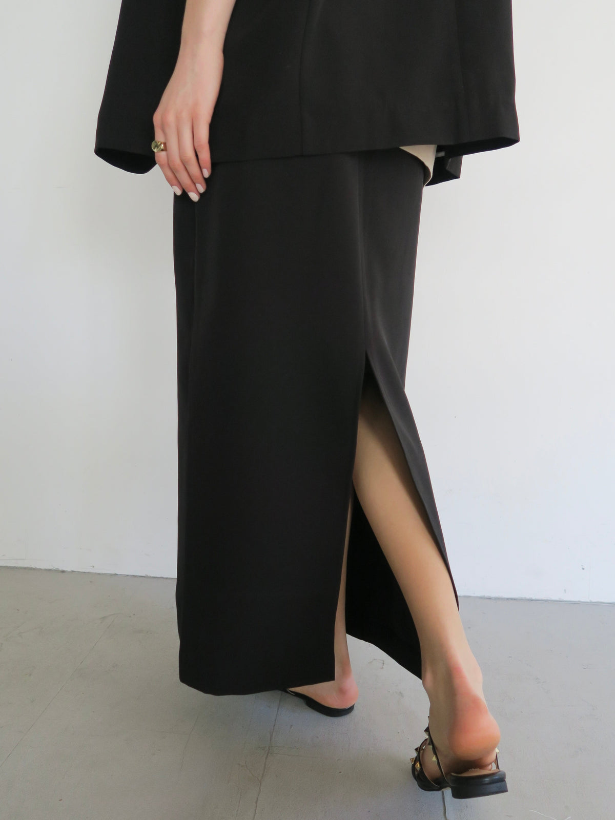 [ sample sale ] straight maxi skirt