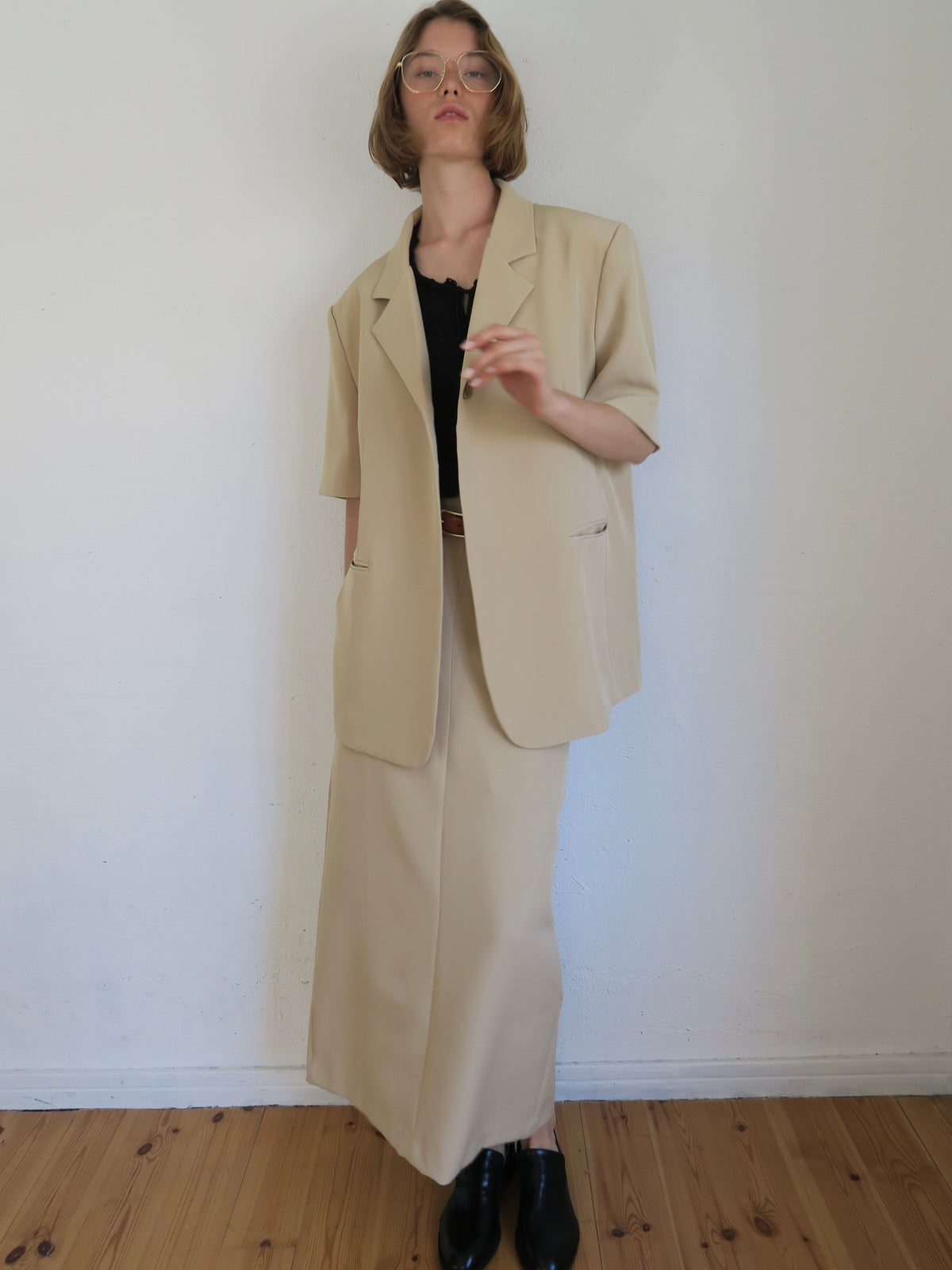 [ sample sale ] straight maxi skirt