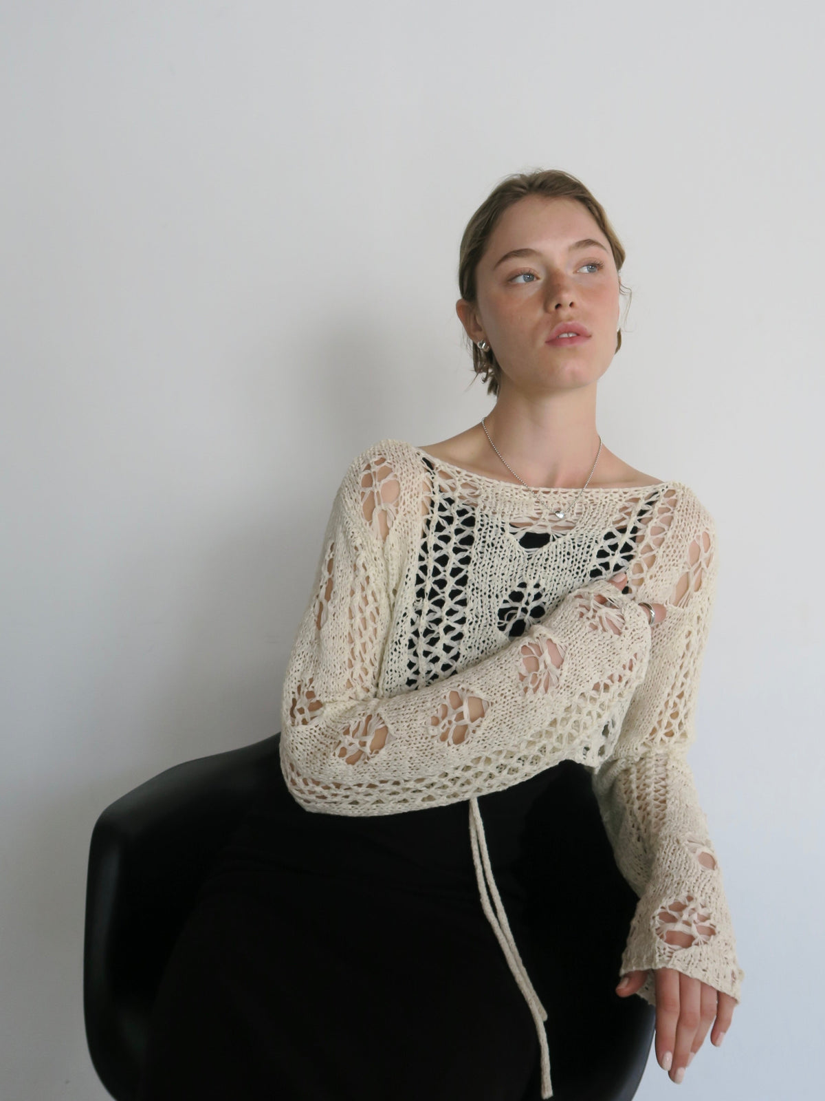 openwork knit bolero