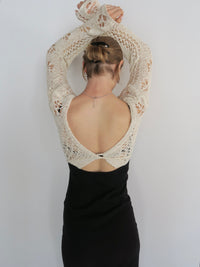 openwork knit bolero