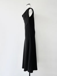 elegant drape maxi dress
