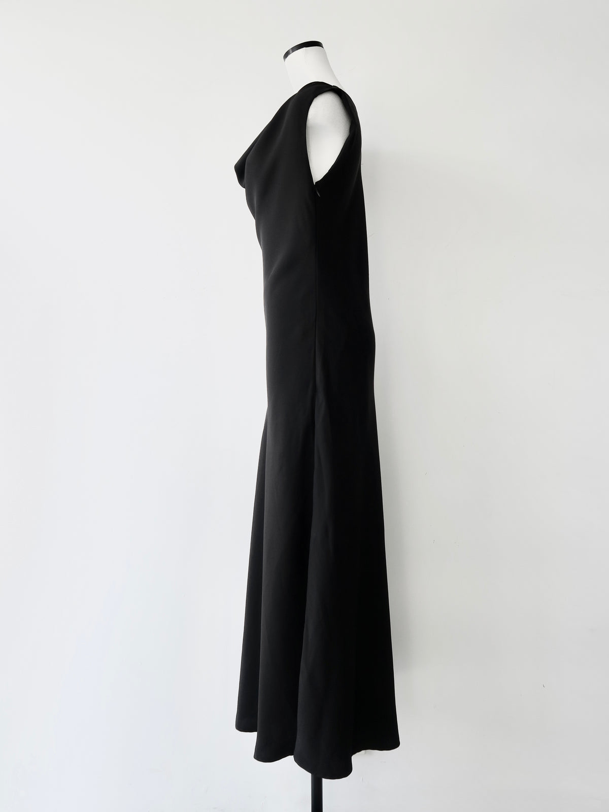 elegant drape maxi dress
