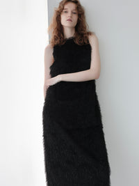 【AMOMMA】FEATHER SHAGGY DRESS