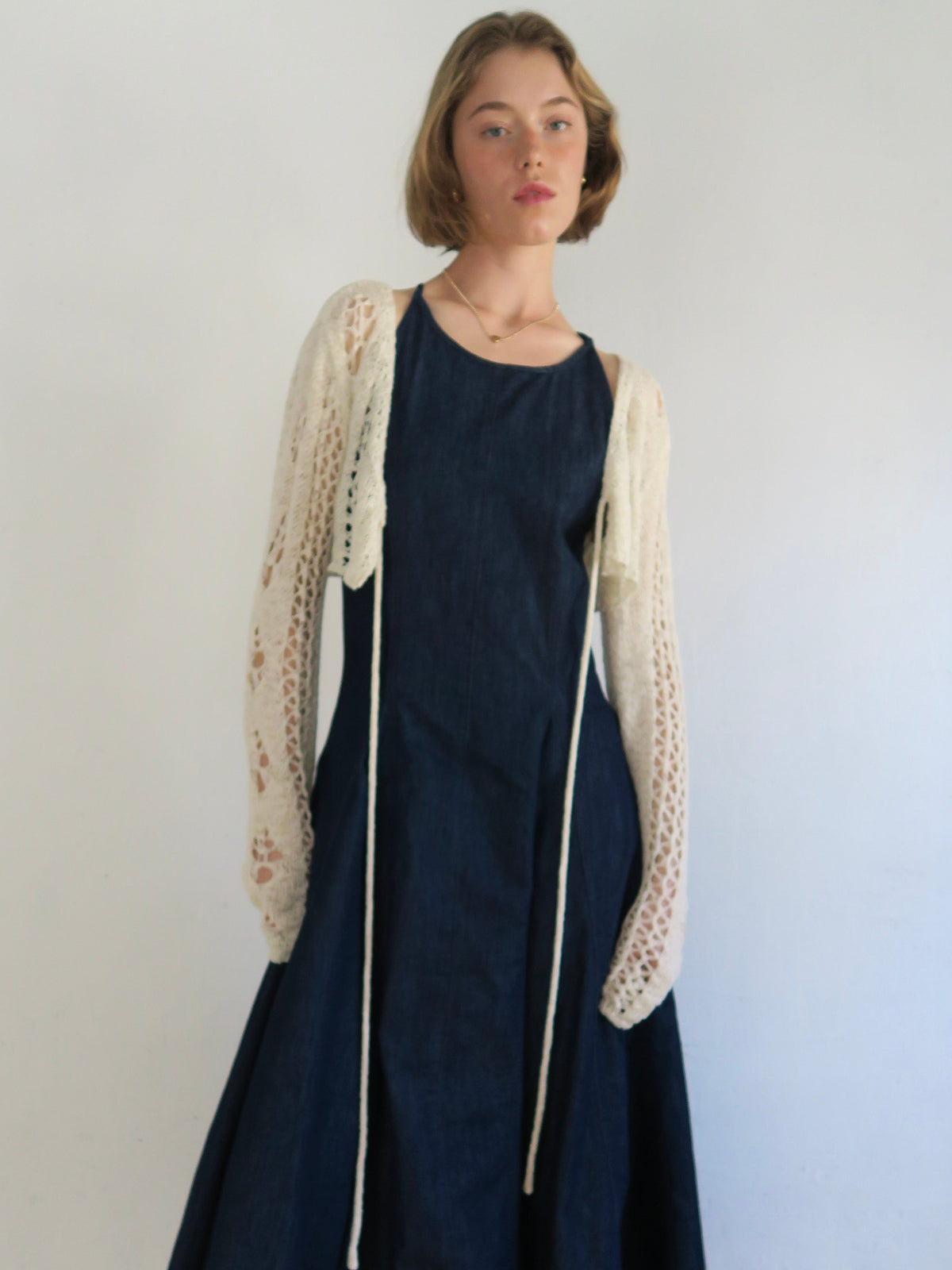 openwork knit bolero