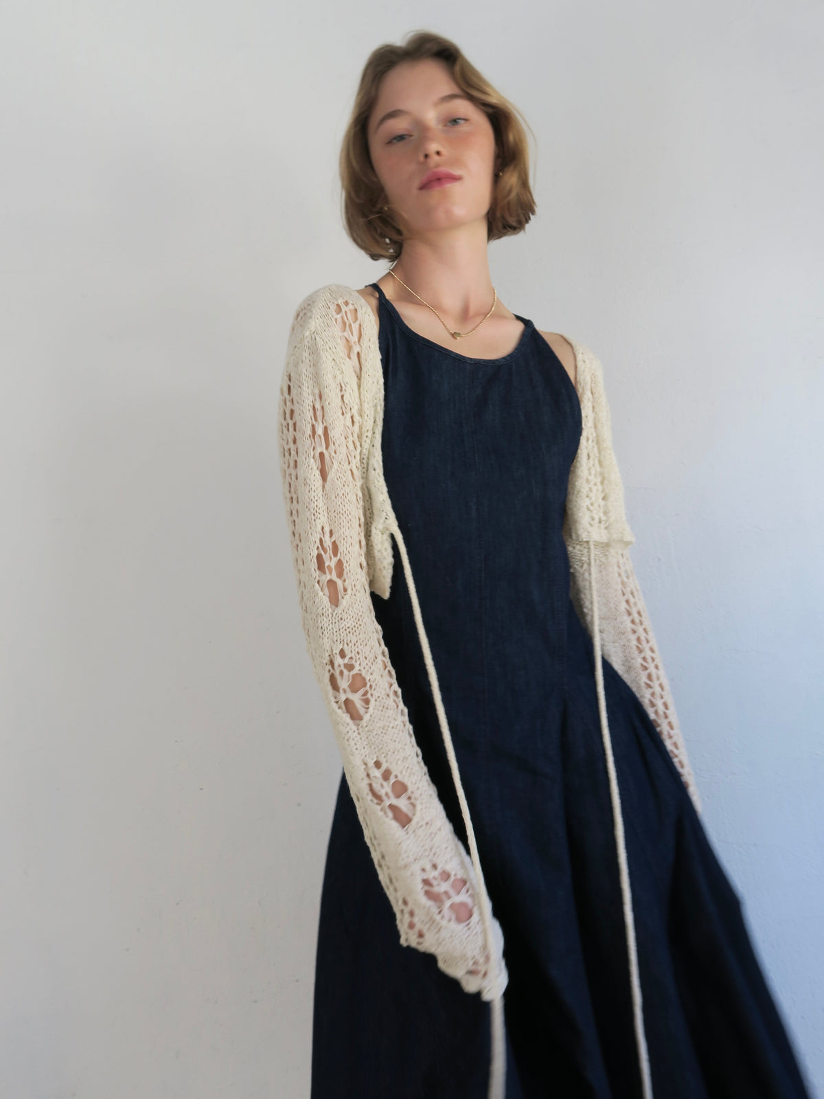 openwork knit bolero