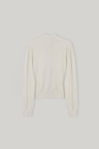 【ELBORN】Armelle High-neck Wool Cardigan