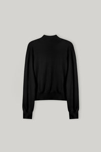 【ELBORN】Armelle High-neck Wool Cardigan