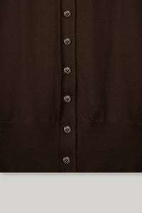 【ELBORN】Armelle High-neck Wool Cardigan