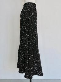 [ sample sale ] dot washer shirring skirt