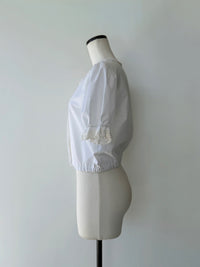 【SAMPLE SALE / miies miim】soft puff frill blouse