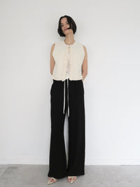 【SAMPLE SALE / swanë】 frill piping open vest