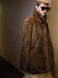 【AMOMMA】MINK LIKE FUR JACKET COAT