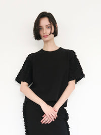 【SAMPLE SALE / swanë】 frill sleeves pullover