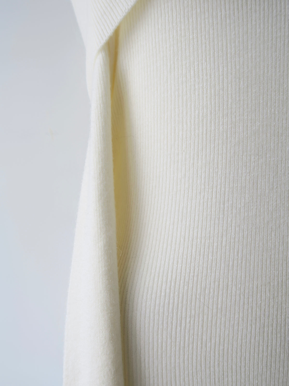 wool off shoulder knit