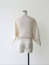 pleats balloon sleeve top
