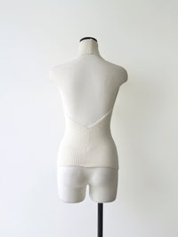 halter neck knit top