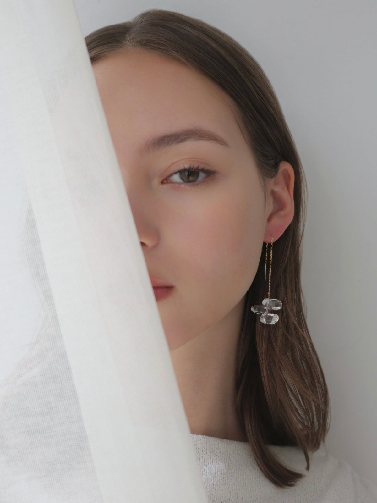 【SAMPLE SALE / swanë】flower drop pierce