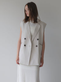 [ SAMPLE SALE ] long tailored gilet