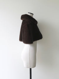 【célon】Collared Fur Cape